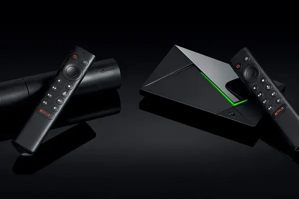 Box Nvidia Shield TV et télécommandes pour lire l’IPTV 4K en HEVC